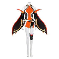Cosplay Costume Anran Ye Overwatch Jeu Cosplay Tenue Noire et Orange Femme