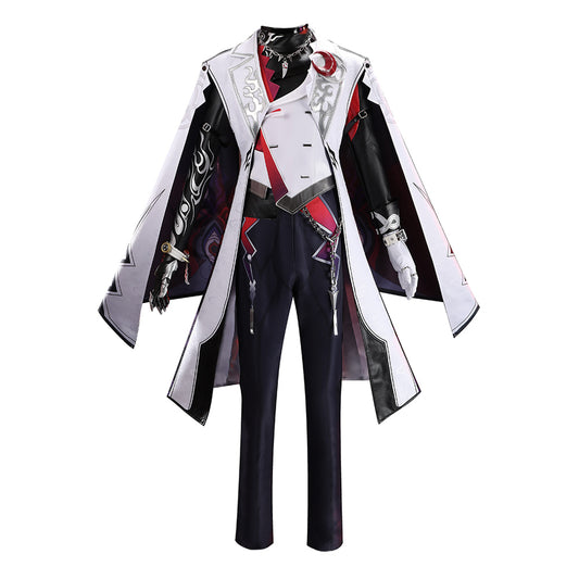 Cosplay Costume Ashveil Honkai: Star Rail Jeu Cosplay Tenue Blanche et Noire Homme