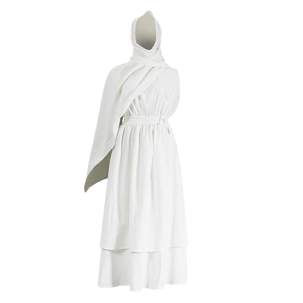 Cosplay Costume Athana The Odyssey(2026) Film Cosplay Robe Blanche Femme Ver.2