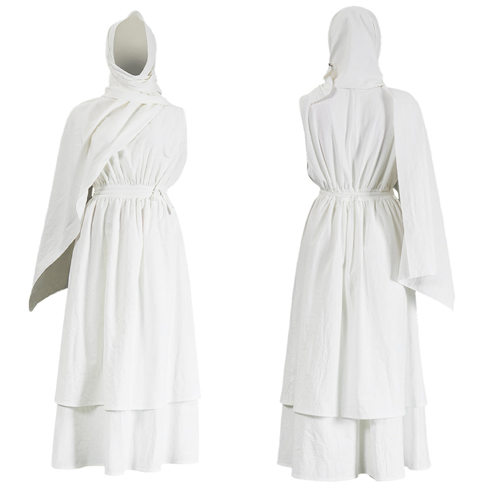 Cosplay Costume Athana The Odyssey(2026) Film Cosplay Robe Blanche Femme Ver.2