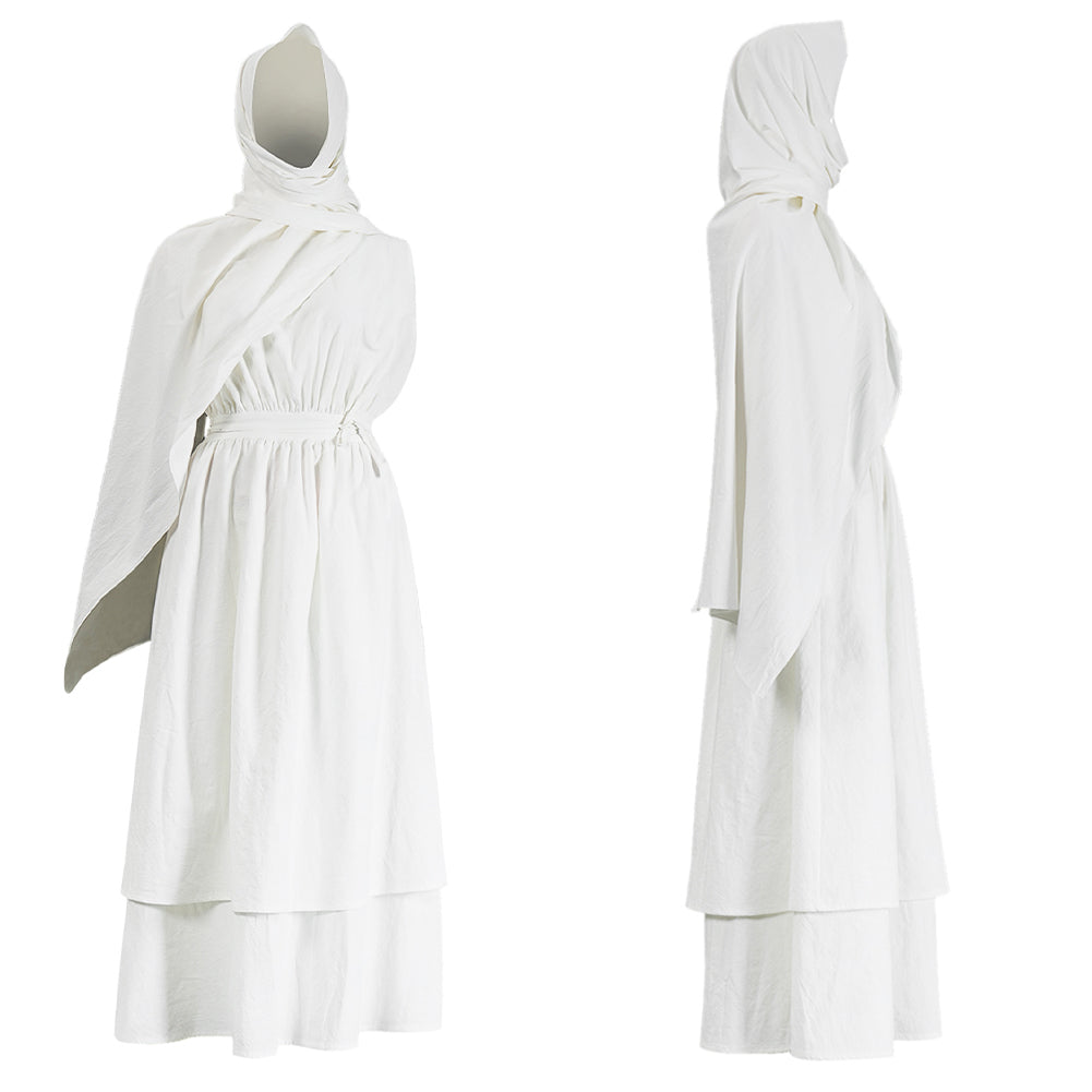Cosplay Costume Athana The Odyssey(2026) Film Cosplay Robe Blanche Femme Ver.2
