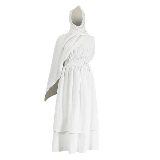 Cosplay Costume Athana The Odyssey(2026) Film Cosplay Robe Blanche Femme Ver.2