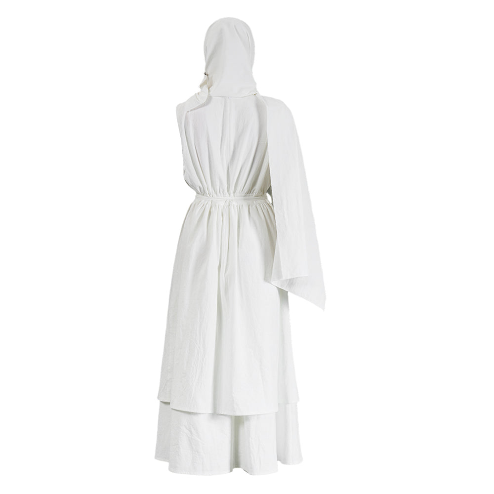 Cosplay Costume Athana The Odyssey(2026) Film Cosplay Robe Blanche Femme Ver.2