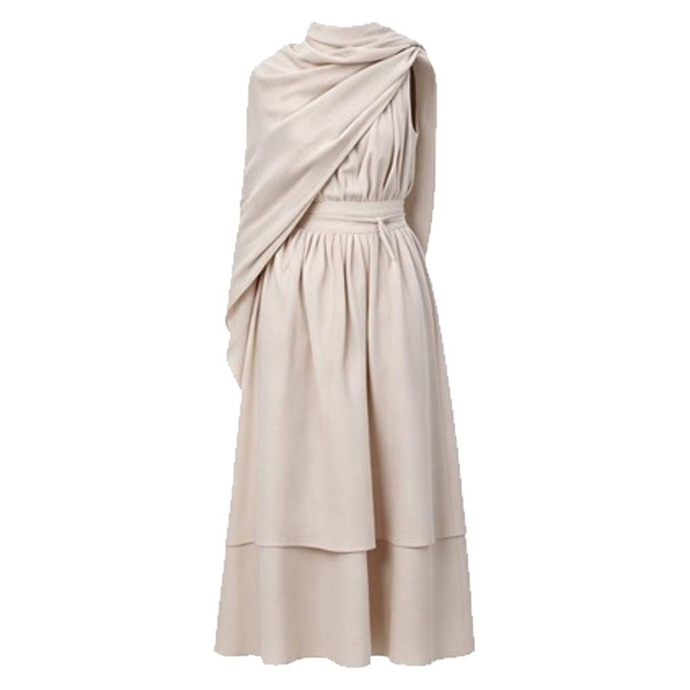 Cosplay Costume Athena The Odyssey(2026) Film Cosplay Robe Beige Femme