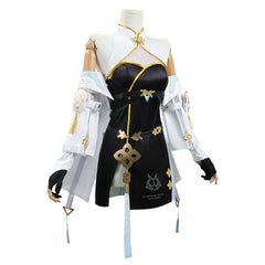 Cosplay Costume Baizhi Wuthering Waves Jeu Cosplay Tenue Noire Femme