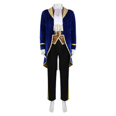 Cosplay Costume Beast La Belle et la Bête Film Cosplay Tenue Bleue et Noire Homme