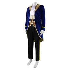 Cosplay Costume Beast La Belle et la Bête Film Cosplay Tenue Bleue et Noire Homme