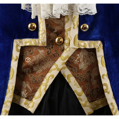 Cosplay Costume Beast La Belle et la Bête Film Cosplay Tenue Bleue et Noire Homme