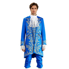 Cosplay Costume Beast La Belle et la Bête Film Cosplay Tenue Bleue Homme