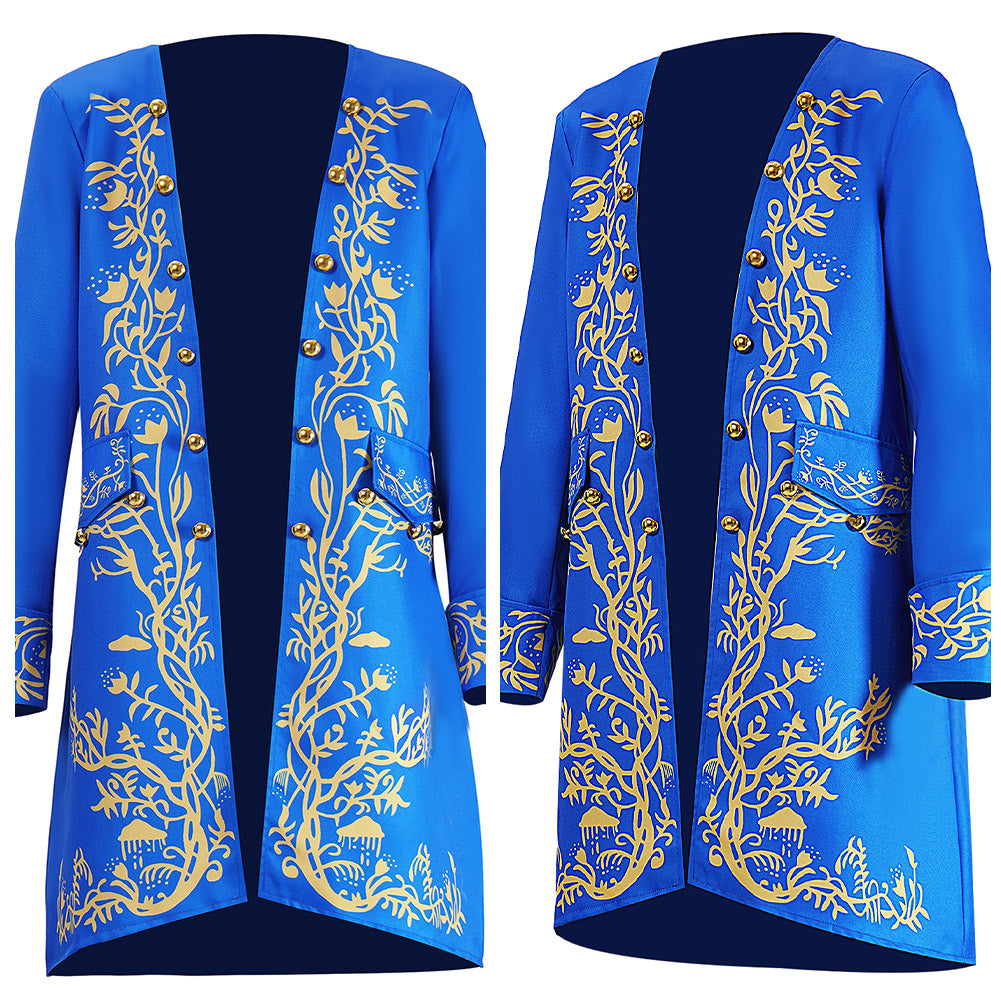 Cosplay Costume Beast La Belle et la Bête Film Cosplay Veste Bleue Homme