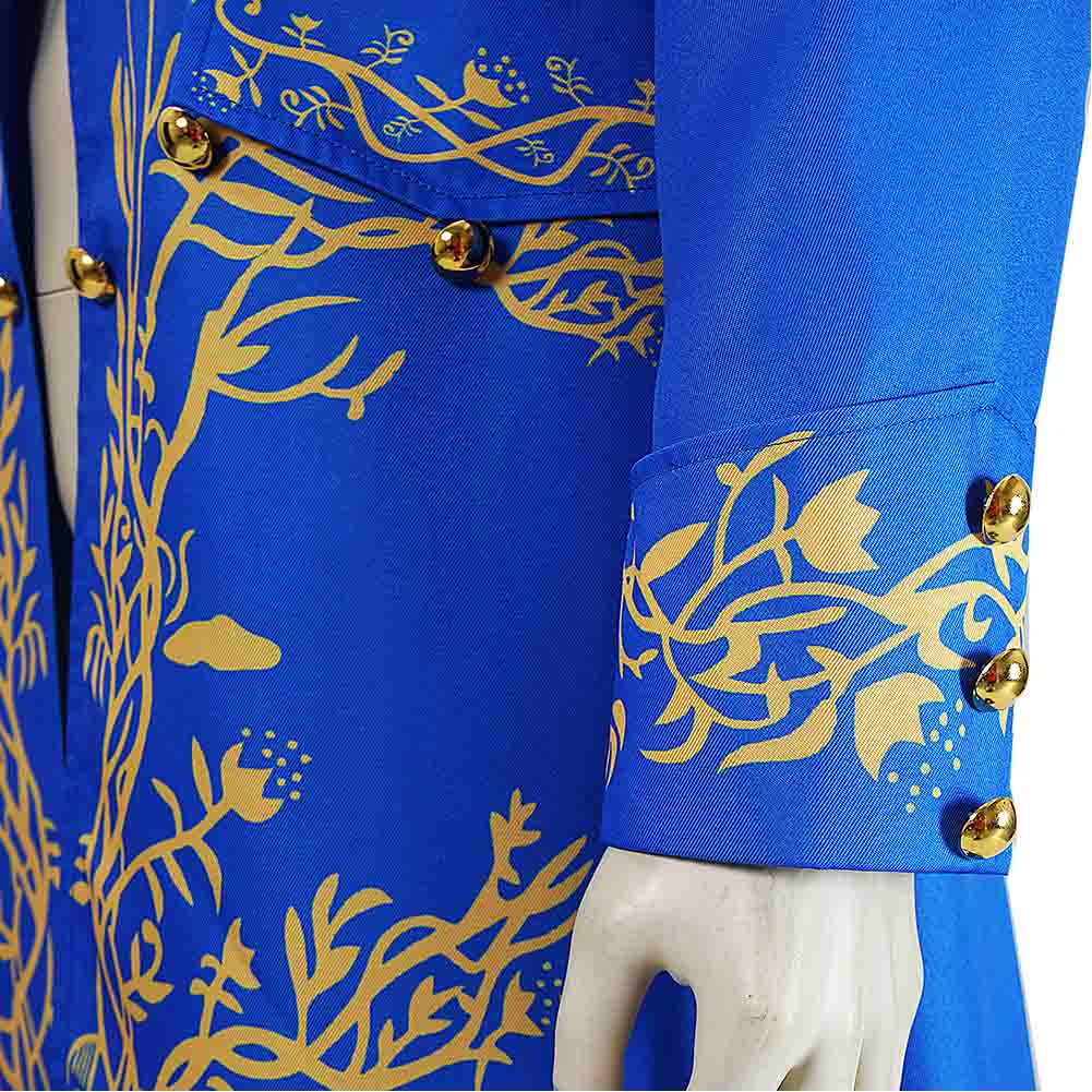 Cosplay Costume Beast La Belle et la Bête Film Cosplay Veste Bleue Homme