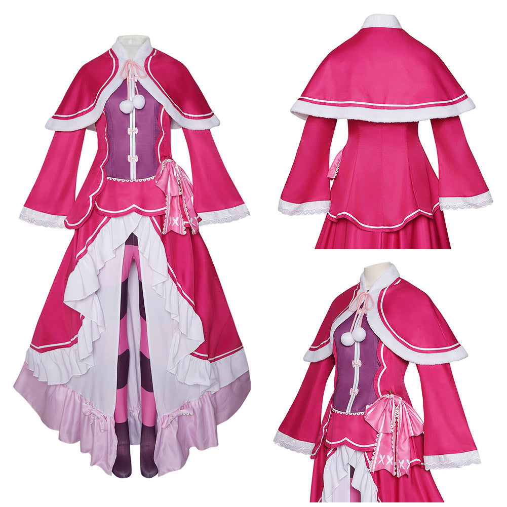 Cosplay Costume Beatrice RE0(2026) Anime Cosplay Tenue Rose Femme  