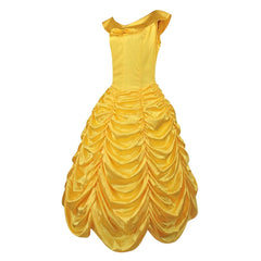 Cosplay Costume Belle La Belle et La Bête Film Cosplay Robe Jaune Femme