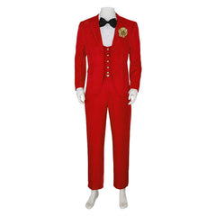 Cosplay Costume Betelgeuse Beetlejuice Film Cosplay Tenue Rouge Homme