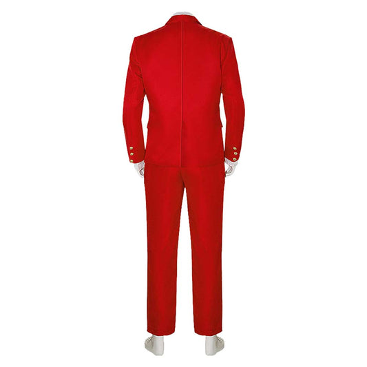 Cosplay Costume Betelgeuse Beetlejuice Film Cosplay Tenue Rouge Homme