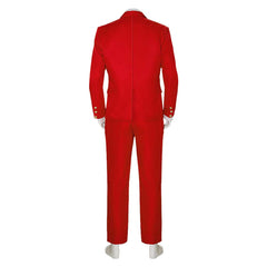 Cosplay Costume Betelgeuse Beetlejuice Film Cosplay Tenue Rouge Homme