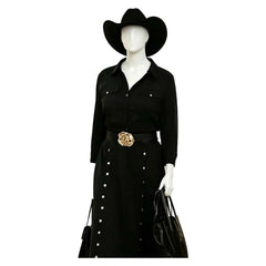 Cosplay Costume Beulah Dutton Ranch(2026) TV Cosplay Robe Noire Femme