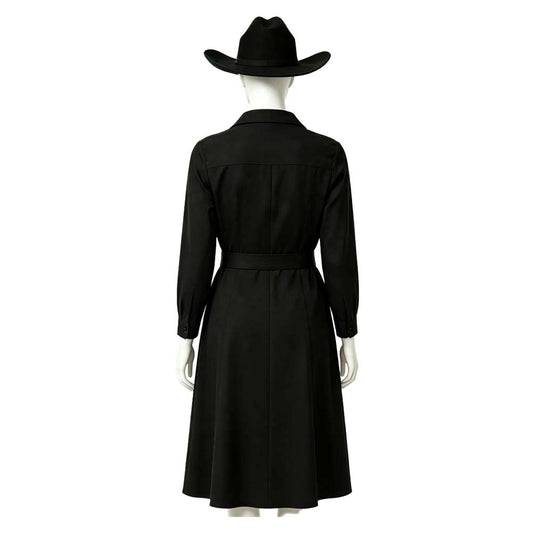 Cosplay Costume Beulah Dutton Ranch(2026) TV Cosplay Robe Noire Femme