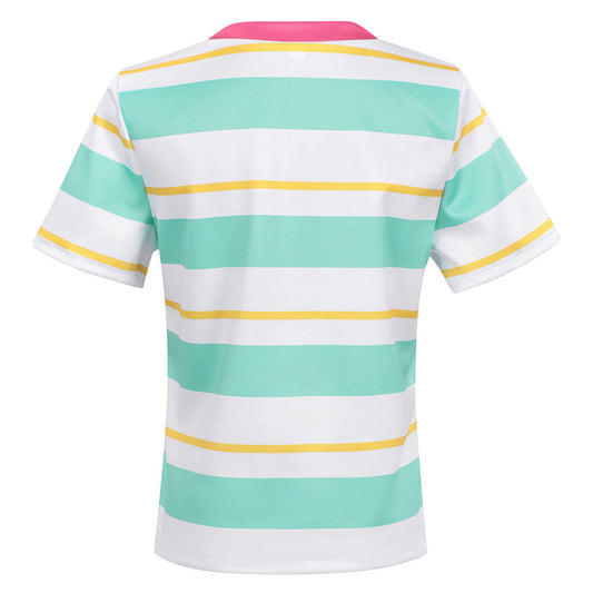Cosplay Costume Bonnie Film Cosplay T-shirt Vert et Blanc Femme