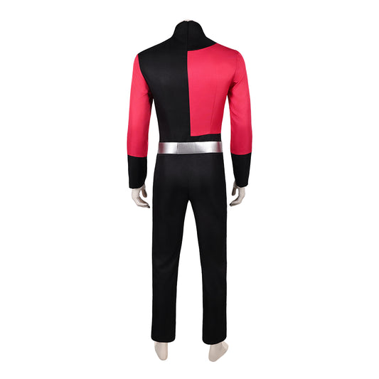 Cosplay Costume Captain Invincible 4(2026) TV Cosplay Combinaison Rouge et Noire Homme