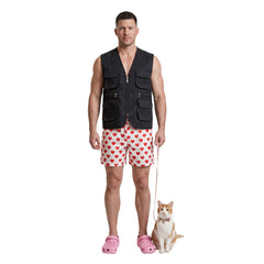 Cosplay Costume Carl Dungeon Crawler Carl Manga Cosplay Tenue Noire Homme