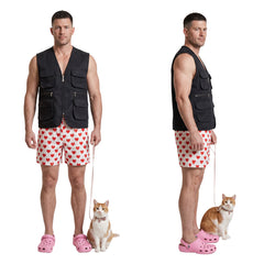 Cosplay Costume Carl Dungeon Crawler Carl Manga Cosplay Tenue Noire Homme