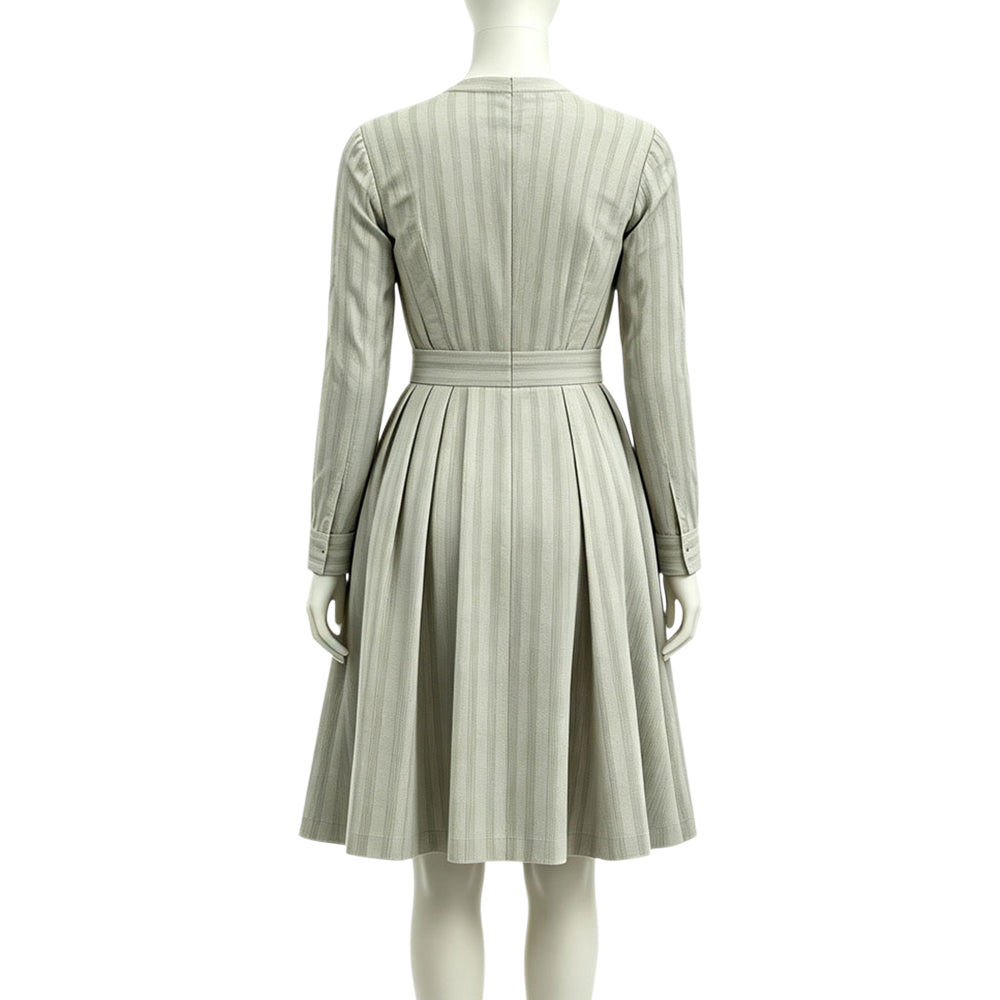 Cosplay Costume Caroline Little House on the Prairie(2026) TV Cosplay Robe Grise Femme