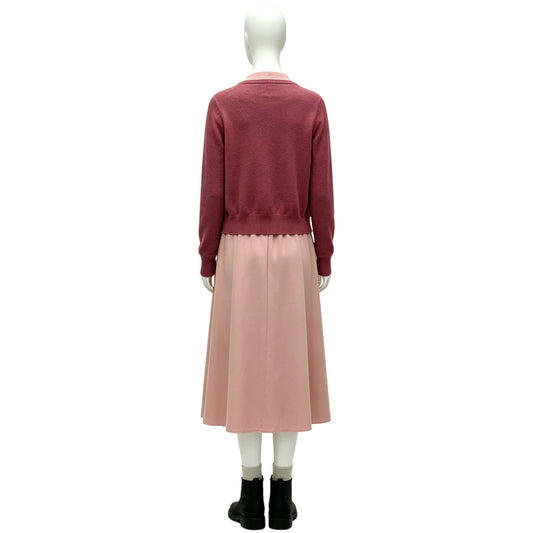 Cosplay Costume Carrie(2026) TV Cosplay Robe Rose+Veste Rouge Femme
