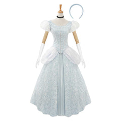 Cosplay Costume Cendrillon Film Cosplay Robe de Soirée Bleue Claire Femme