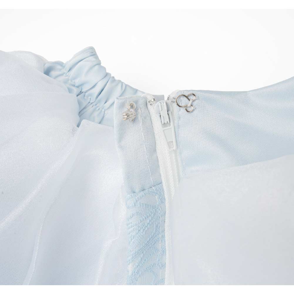 Cosplay Costume Cendrillon Film Cosplay Robe de Soirée Bleue Claire Femme