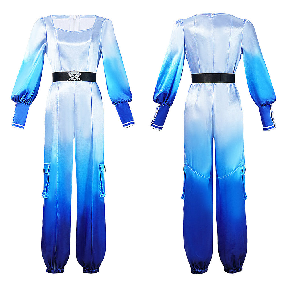Cosplay Costume Chloe Charming Descendants: Wicked Wonderland(2026) Film Cosplay Combinaison Bleue Femme
