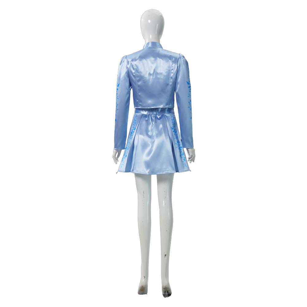 Cosplay Costume Chloe Charming Descendants: Wicked Wonderland(2026) Film Cosplay Tenue Bleue Claire Femme