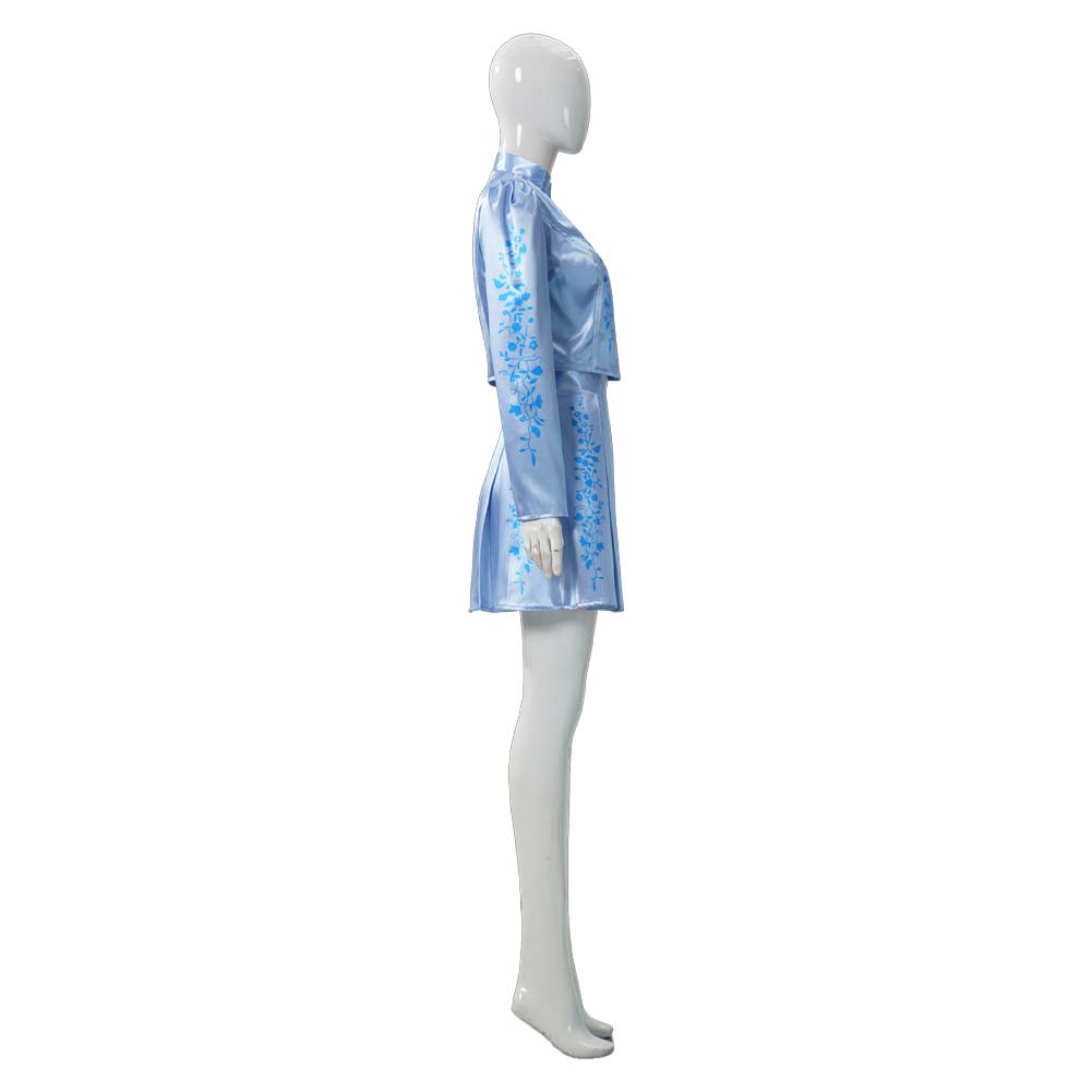 Cosplay Costume Chloe Charming Descendants: Wicked Wonderland(2026) Film Cosplay Tenue Bleue Claire Femme