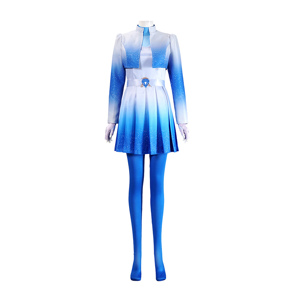 Cosplay Costume Chloe Descendants: The Rise of Red Film Cosplay Tenue Bleue Femme