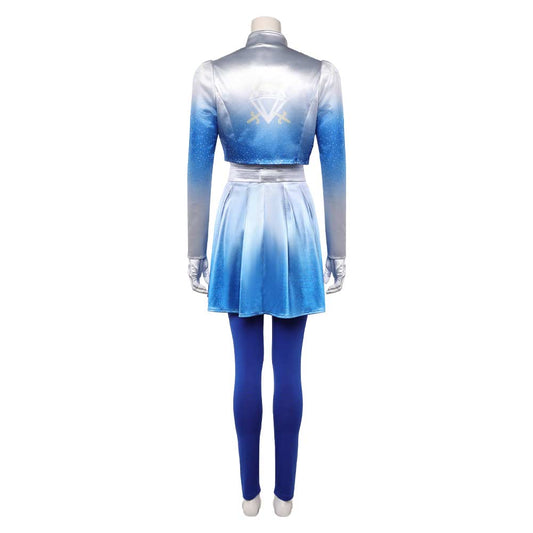 Cosplay Costume Chloe Descendants: Wicked Wonderland(2026) Film Cosplay Tenue Bleue et Blanche Femme