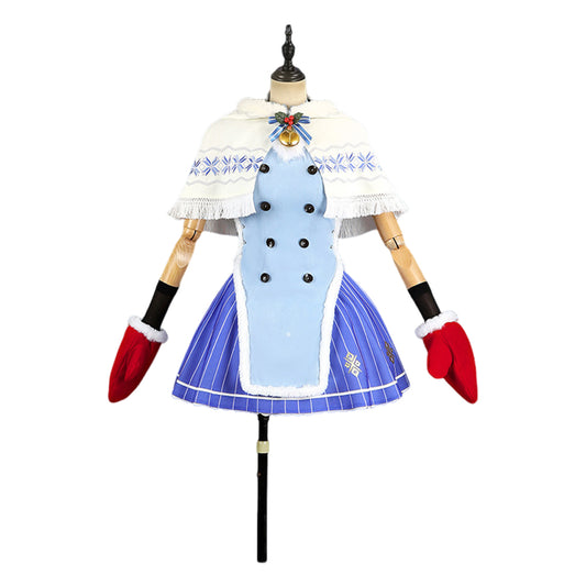 Cosplay Costume Christmas Rem RE0(2026) Anime Cosplay Tenue de Noël Bleue Femme