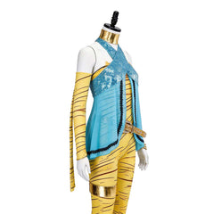 Cosplay Costume Cleo De Nile Monster High TV Cosplay Tenue Bleue et Jaune Femme