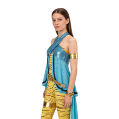 Cosplay Costume Cleo De Nile Monster High TV Cosplay Tenue Bleue et Jaune Femme