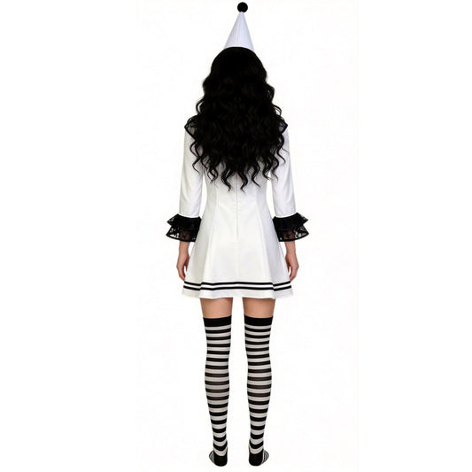 Cosplay Costume Clown Terrifier 4(2026) Film Cosplay Robe Noire et Blanche Femme