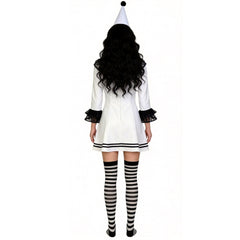Cosplay Costume Clown Terrifier 4(2026) Film Cosplay Robe Noire et Blanche Femme