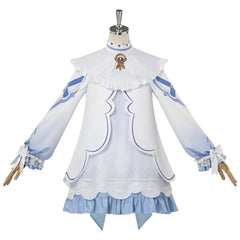 Cosplay Costume Columbina Genshin Impact Jeu Cosplay Tenue Blanche Femme