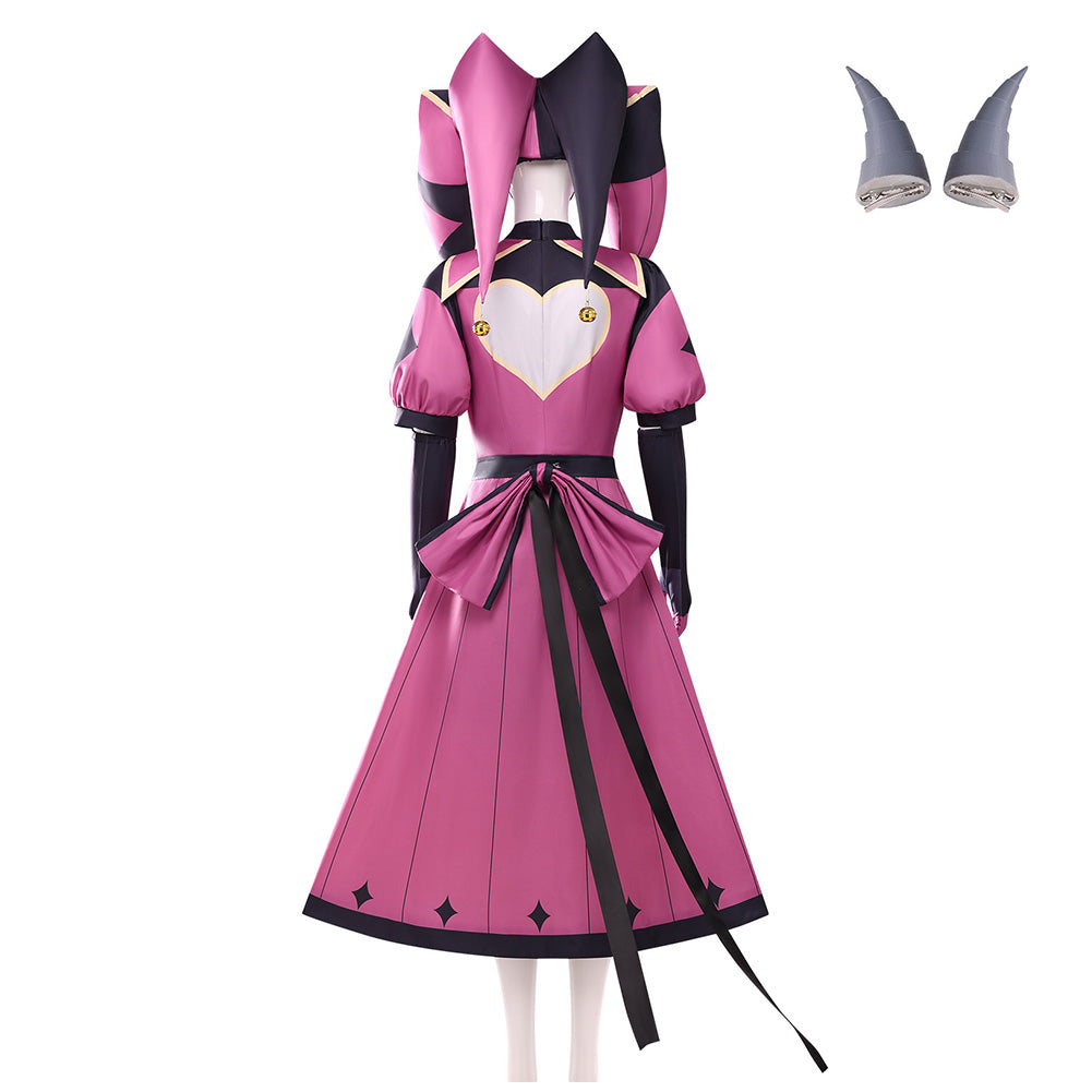 Cosplay Costume Columbine The Freak Circus Jeu Cosplay Tenue Rose Femme