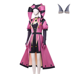 Cosplay Costume Columbine The Freak Circus Jeu Cosplay Tenue Rose Femme
