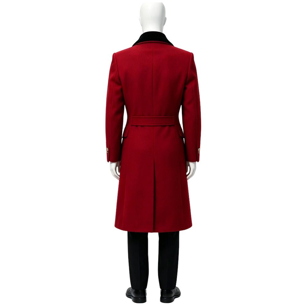 Cosplay Costume Coriolanus Snow The Hunger Games(2026) Film Cosplay Tenue Rouge Homme