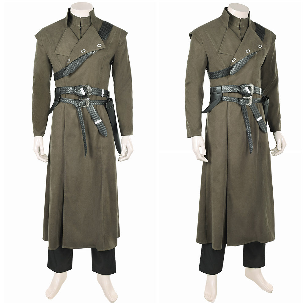 Cosplay Costume Corlys Velaryon The Sea Snake House of the Dragon 3(2026) Tenue Médiévale Verte Homme