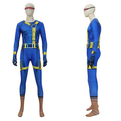 Cosplay Costume Cyclops Avengers 5(2026) Film Cosplay Combinaison Bleue Homme