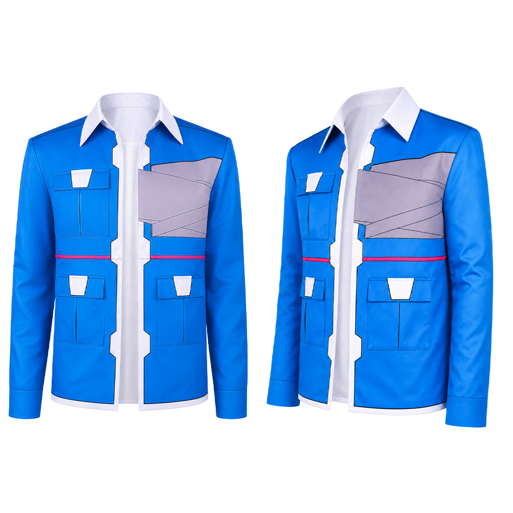 Cosplay Costume D Cyberpunk: Edgerunners 2(2026) TV Cosplay Veste Bleue Homme