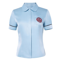 Cosplay Costume Daehan Uniforme Scolaire Teach You a Lesson(2026) TV Cosplay Chemise Bleue Femme