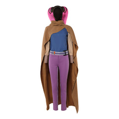Cosplay Costume Devon Izara Maul: Seigneur de l'Ombre(2026) TV Cosplay Tenue Bleue et Violette avec Cape Femme