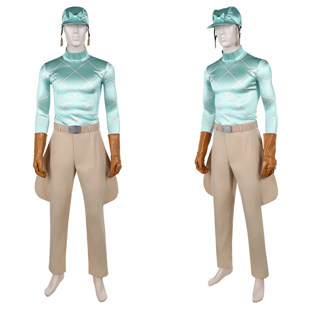 Cosplay Costume Diego Brando JJBA 7(2026) Anime Cosplay Tenue Verte et Marron Homme